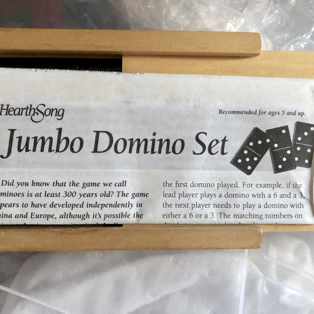 Dominoes by Heart Song, wooden, set of 28, ages five and up